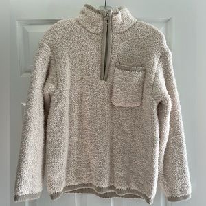 Knox Rose half-zip sherpa pullover